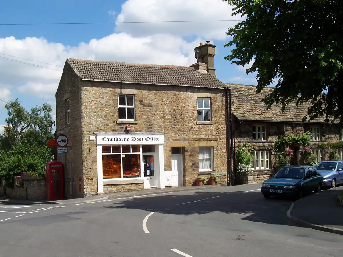 A stone cottage and village shop in Cawthorne